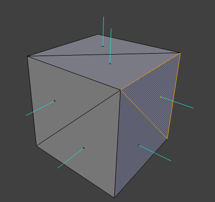 File:Triangulated Cube with Normals.png
